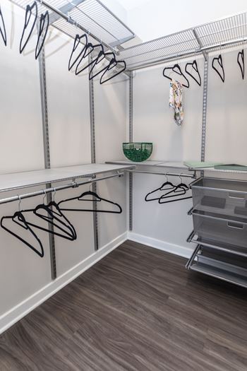 New apartments with spacious closets